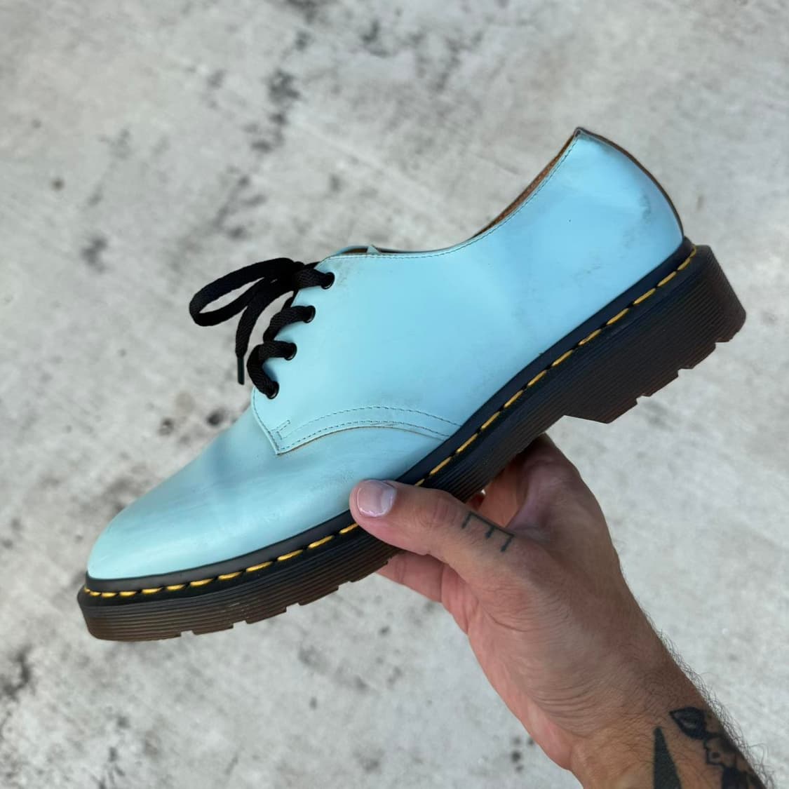 닥터마틴 x 슈프림 1461 3-아이 슈즈 아쿠아 블루 290 상품이미지4