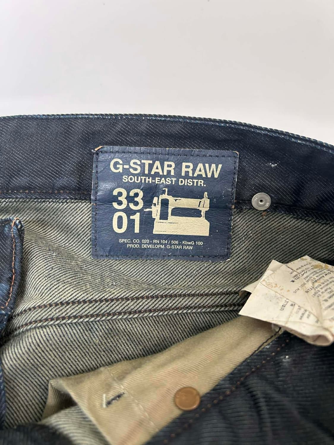 [32] 지스타 로우 스트레이트 핏 데님 팬츠 상품이미지4