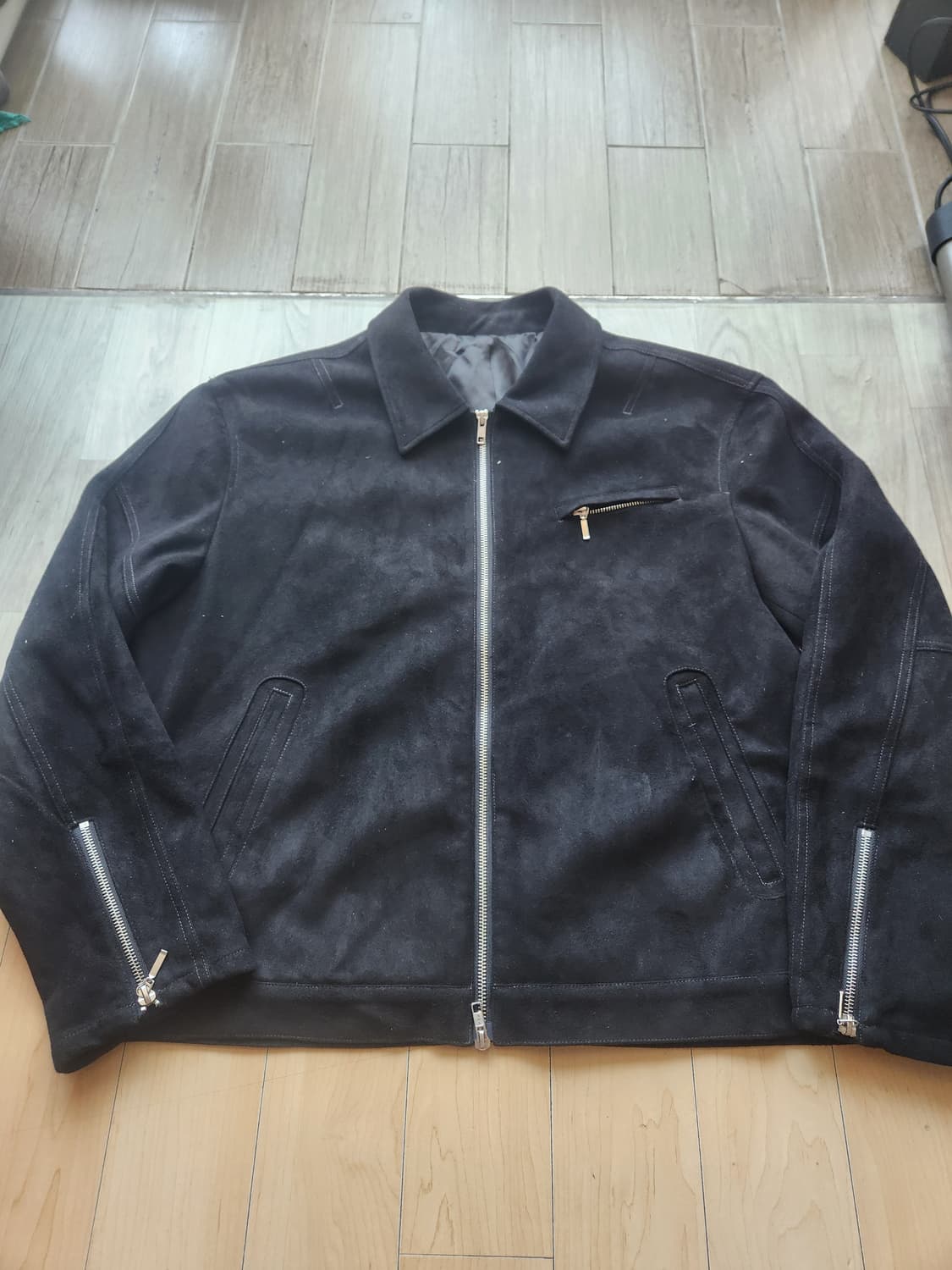 드로우핏 커버렉 스웨이드 블루종 자켓 XL 상품이미지2