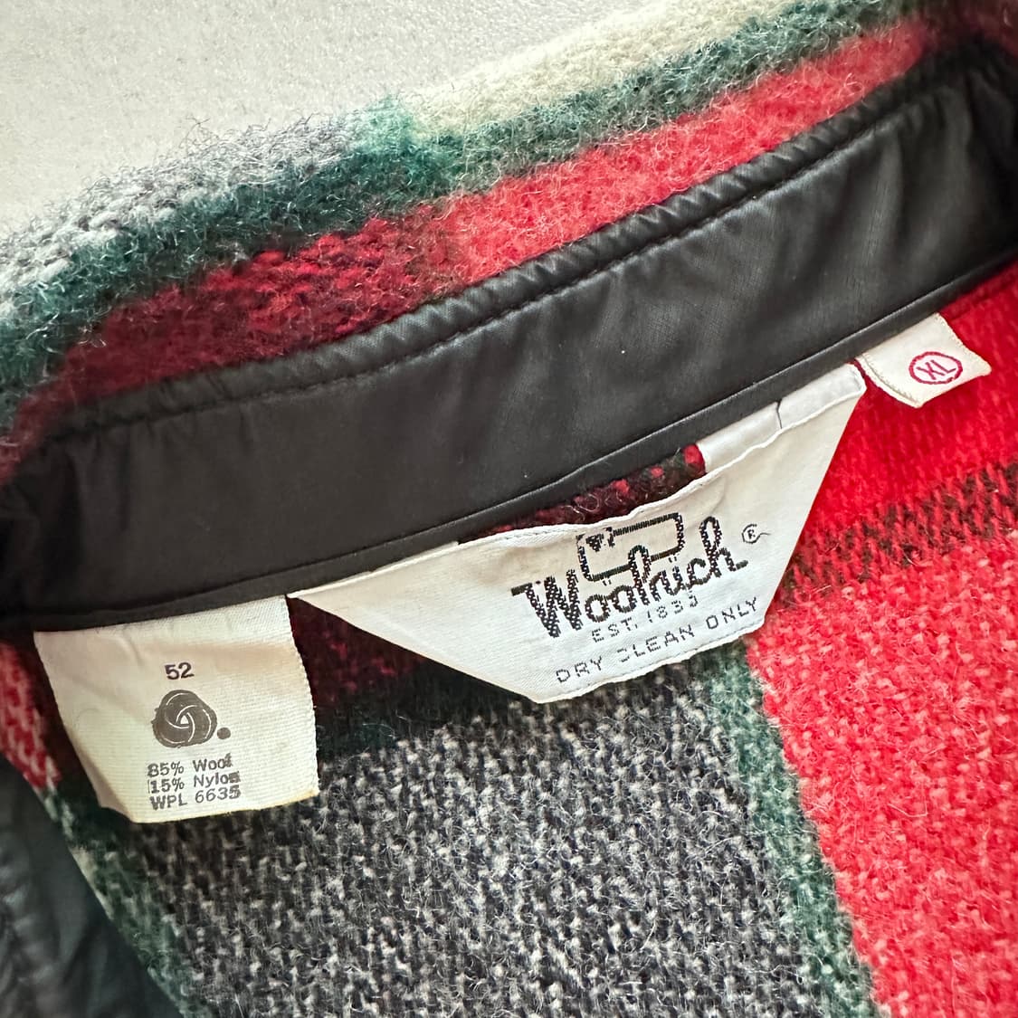 울리치 70s 빈티지 울 셔츠 자켓 XL 상품이미지5