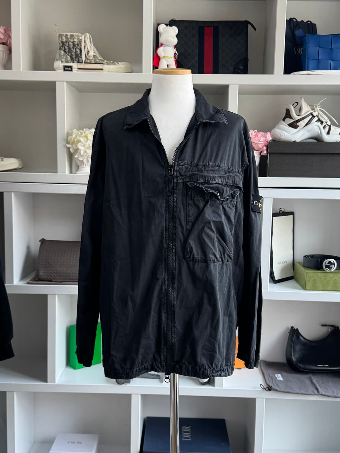 [새상품급,2xl] 스톤아일랜드 올드이펙트 오버셔츠 자켓 xxl 바람막이 상품이미지1