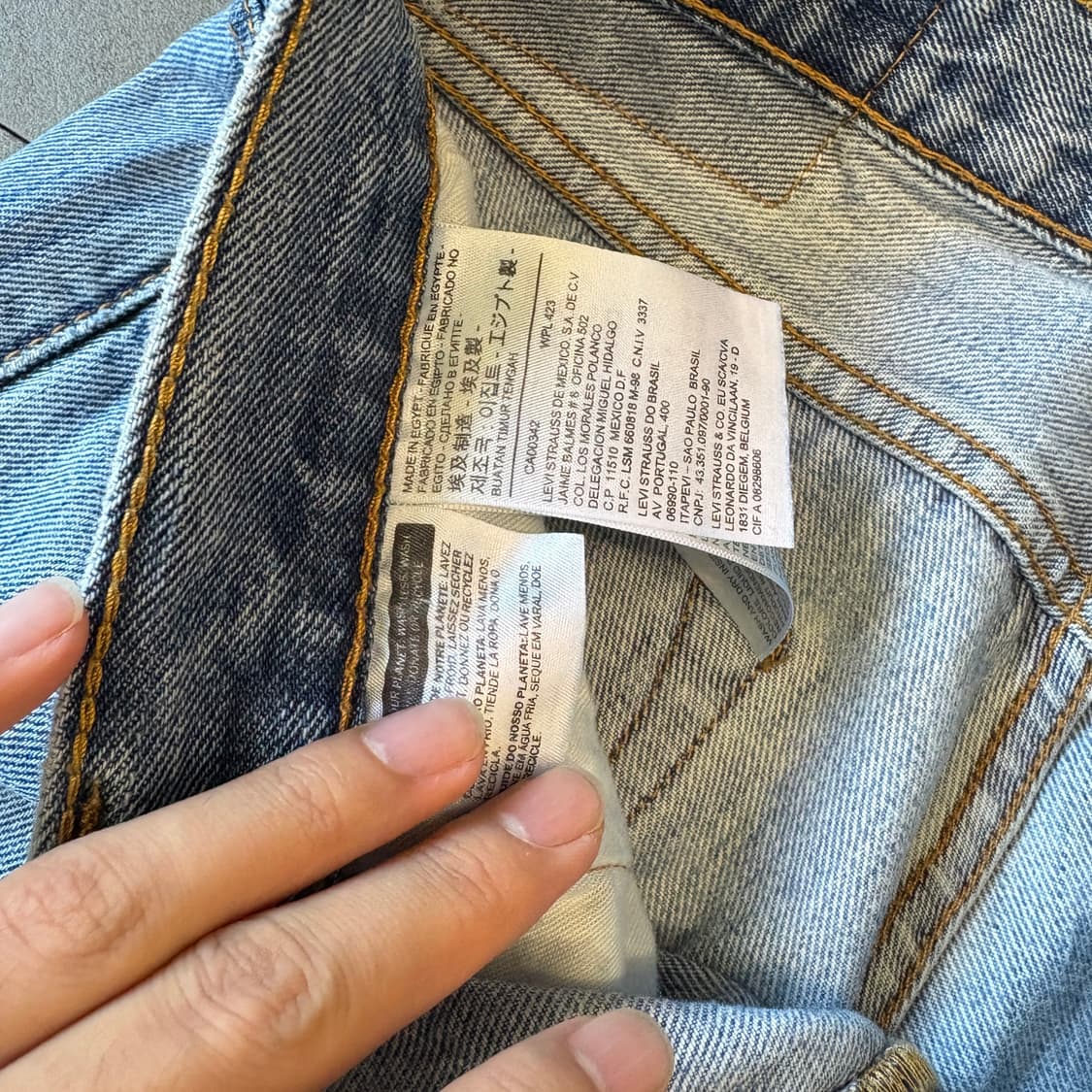 리바이스 정품 오리지널 501 데님 팬츠 바지 상품이미지6