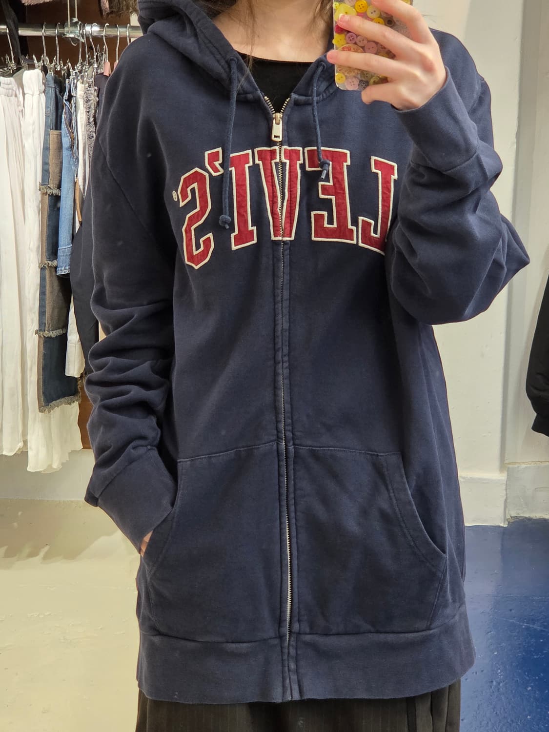 Levis 리바이스 올드스쿨 아치로고 후드집업 상품이미지2