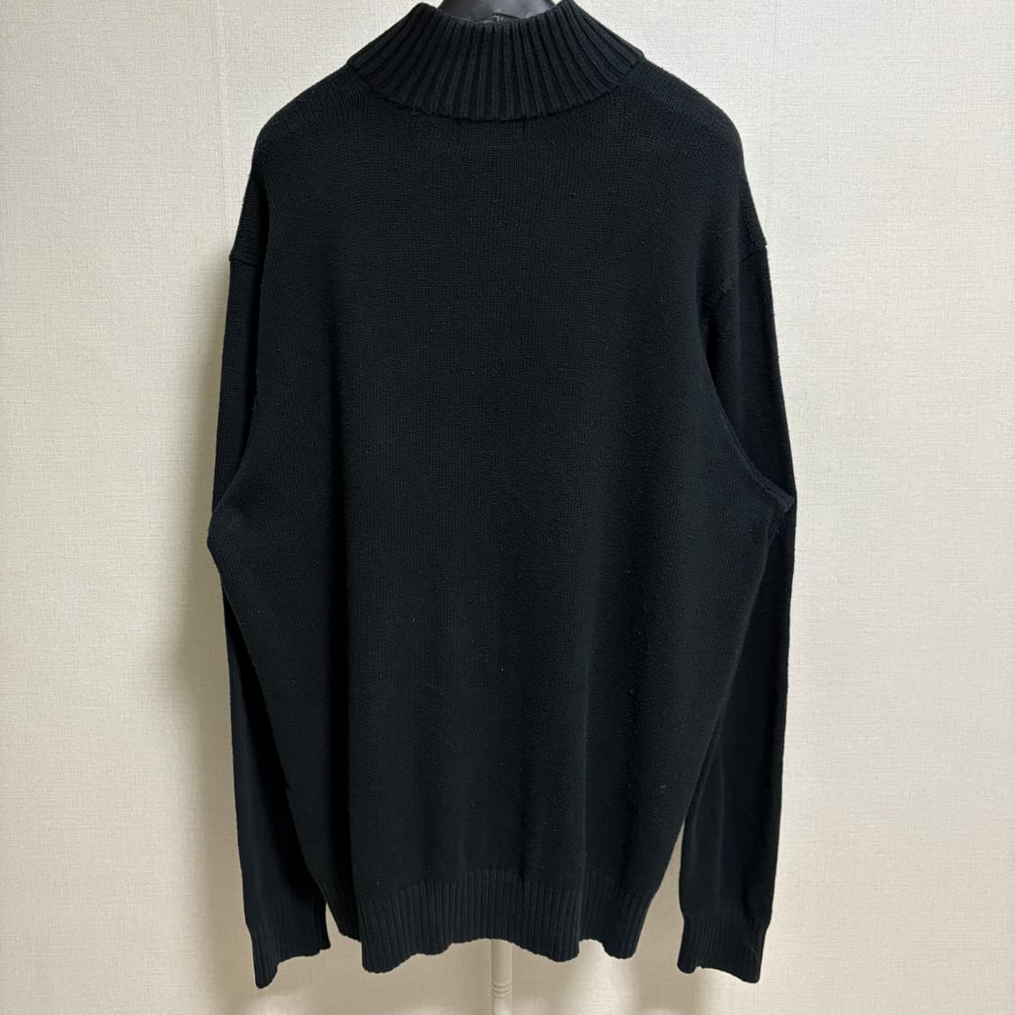 폴로 랄프로렌 버튼 하이넥 코튼 니트 / 블랙, XXL 상품이미지7