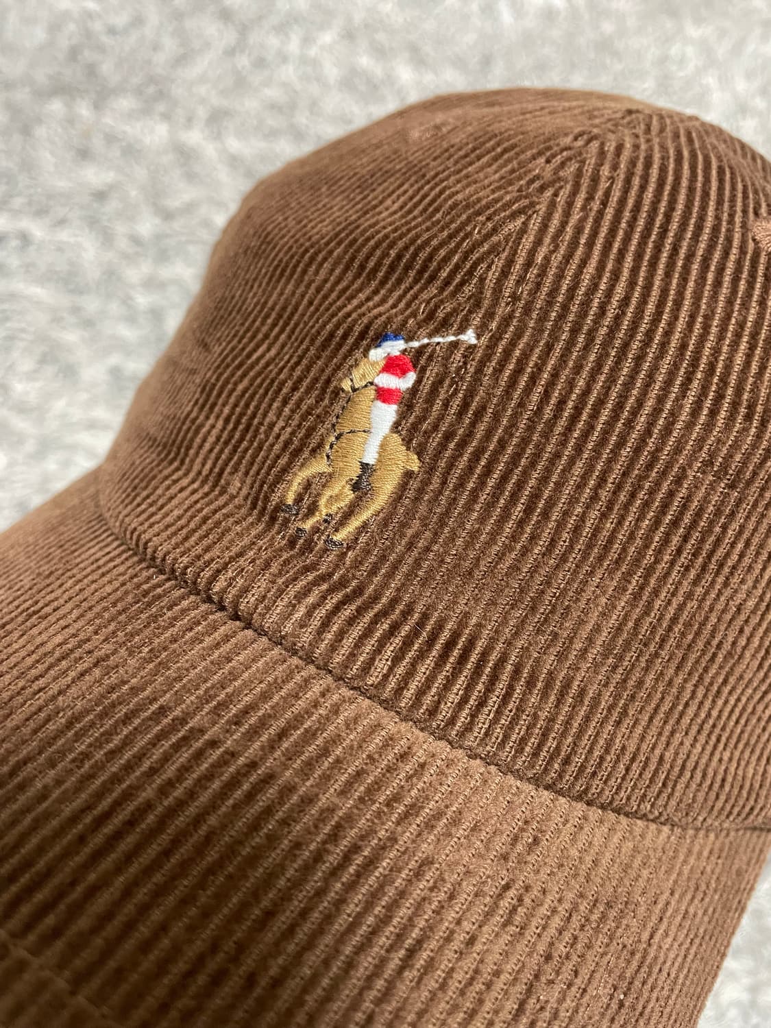 폴로Polo 컬러포니 다크브라운 코듀로이 캡 Free 상품이미지4