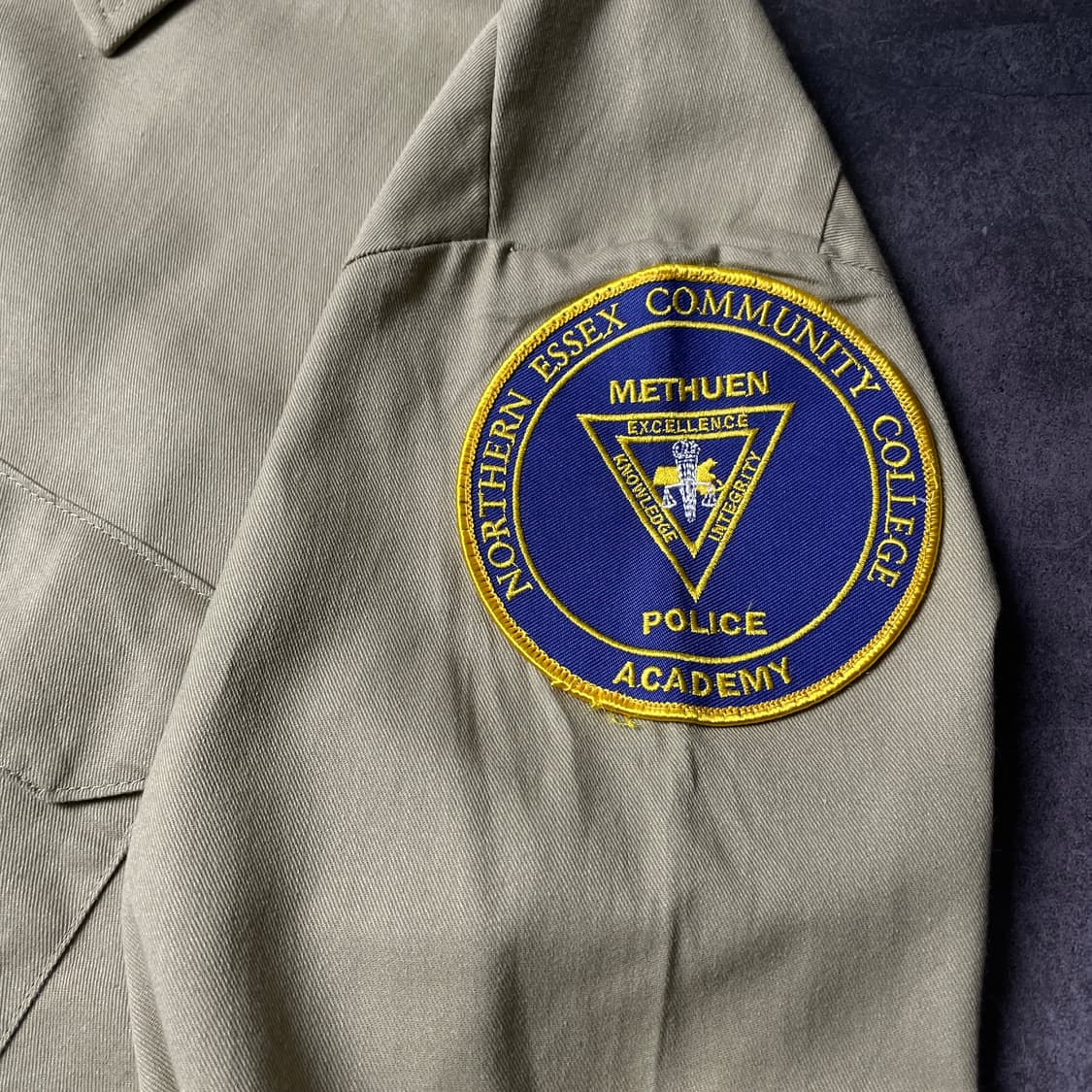 DICKIES 디키즈 빈티지 베이지 코튼 패치 워크 셔츠 A00808 상품이미지8