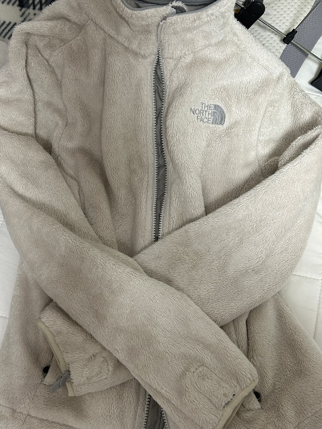 노스페이스 화이트 후리스 플리스 집업 s 상품이미지2