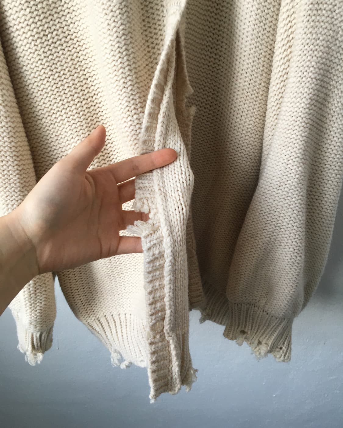 Grunge point knit cardigan 상품이미지5