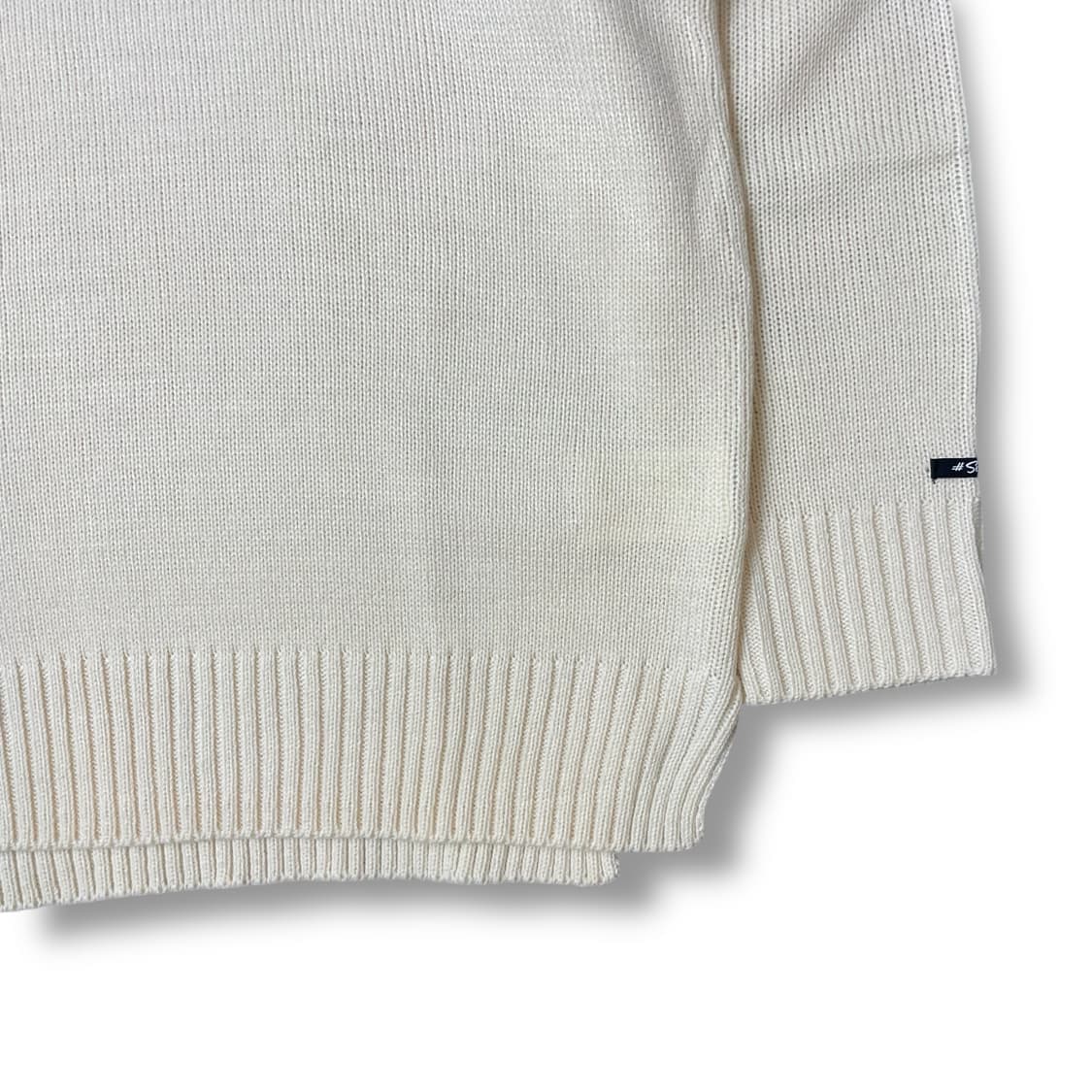 데드스탁 아이보리 베이직 하프 터틀넥 니트 상품이미지3