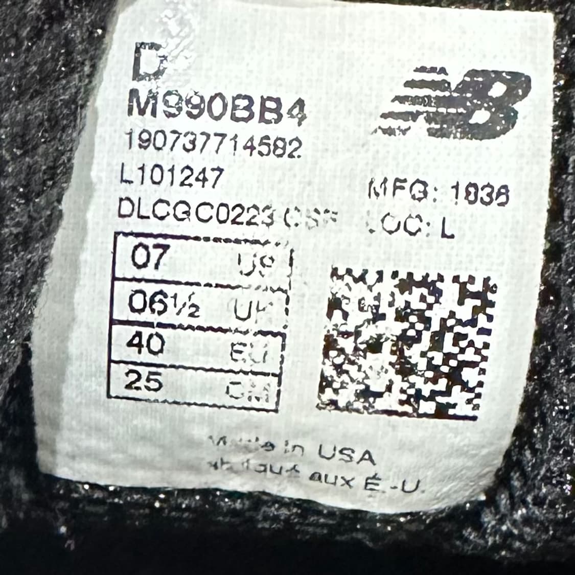 250) 뉴발란스 운동화 남녀공용 신발 990v4 Made in USA 상품이미지9