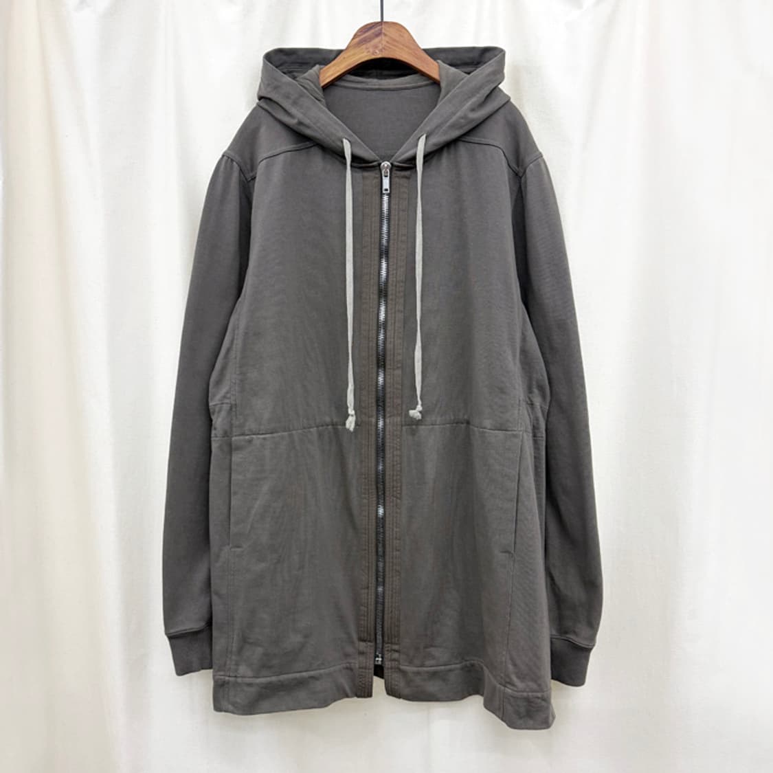 릭오웬스 드로스트링 롱 후드집업 상품이미지1