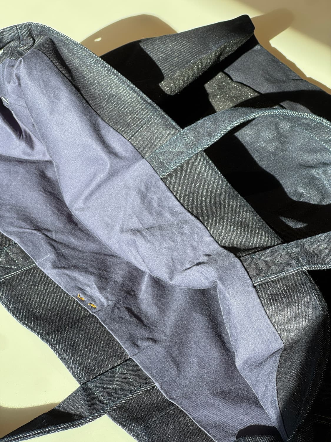 데님 패치워크 에코백 토트백 상품이미지5