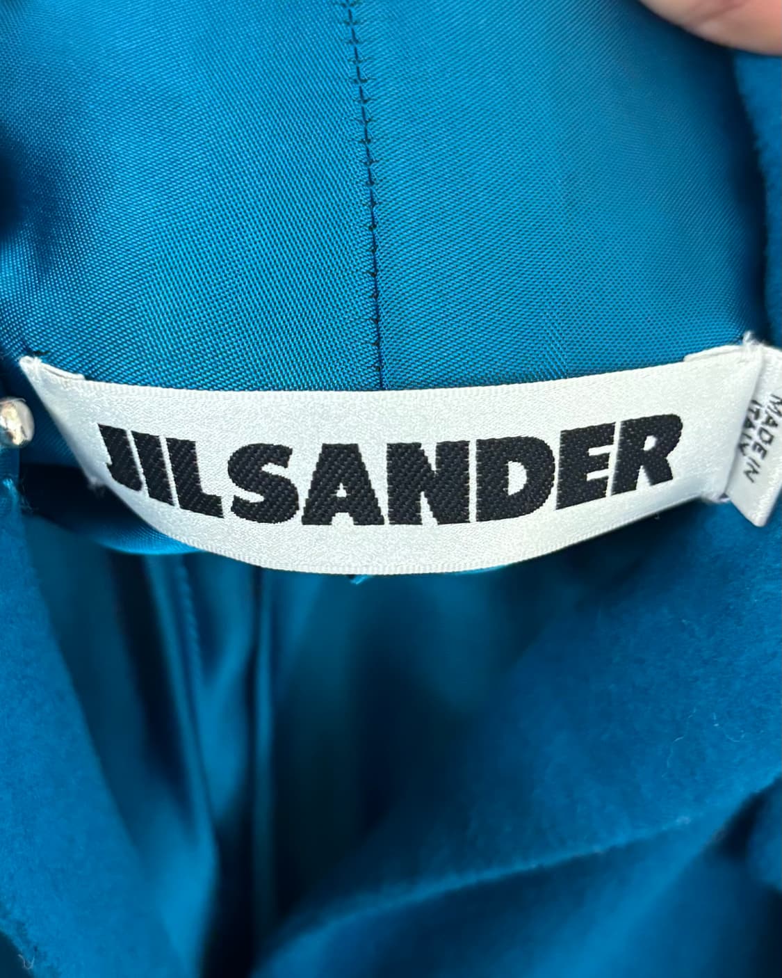 질 샌더 블루 울 캐시미어 혼방 코트 상품이미지7