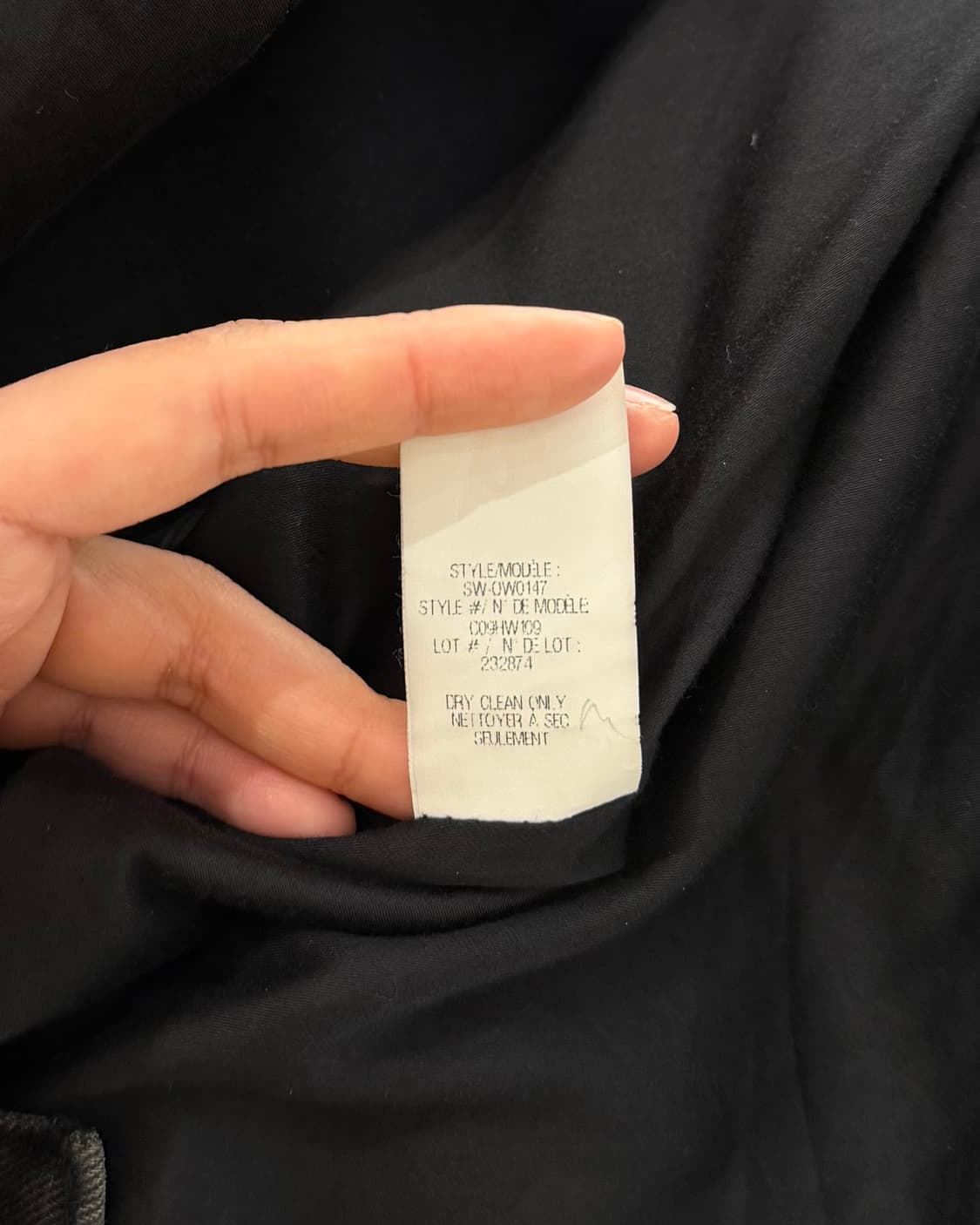 헬무트랭 네이비블랙 스웨이드 뒷트임 자켓 상품이미지10