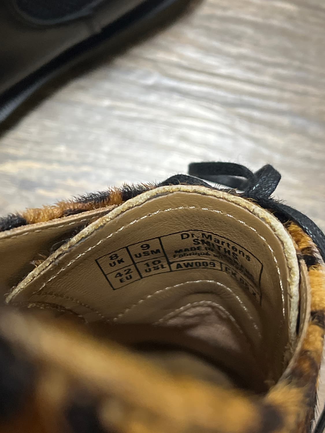닥터마틴 스미스 송치 레오파드 로퍼 uk8 상품이미지7