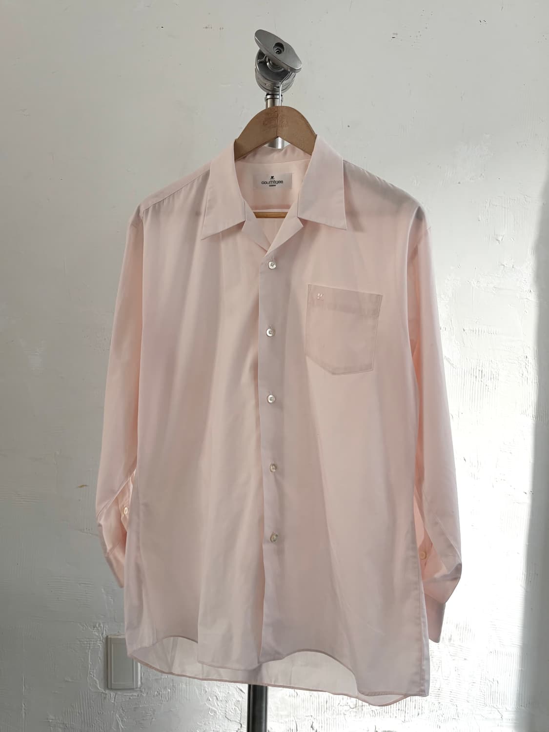 Courreges 꾸레쥬 로고 핑크 셔츠 상품이미지1