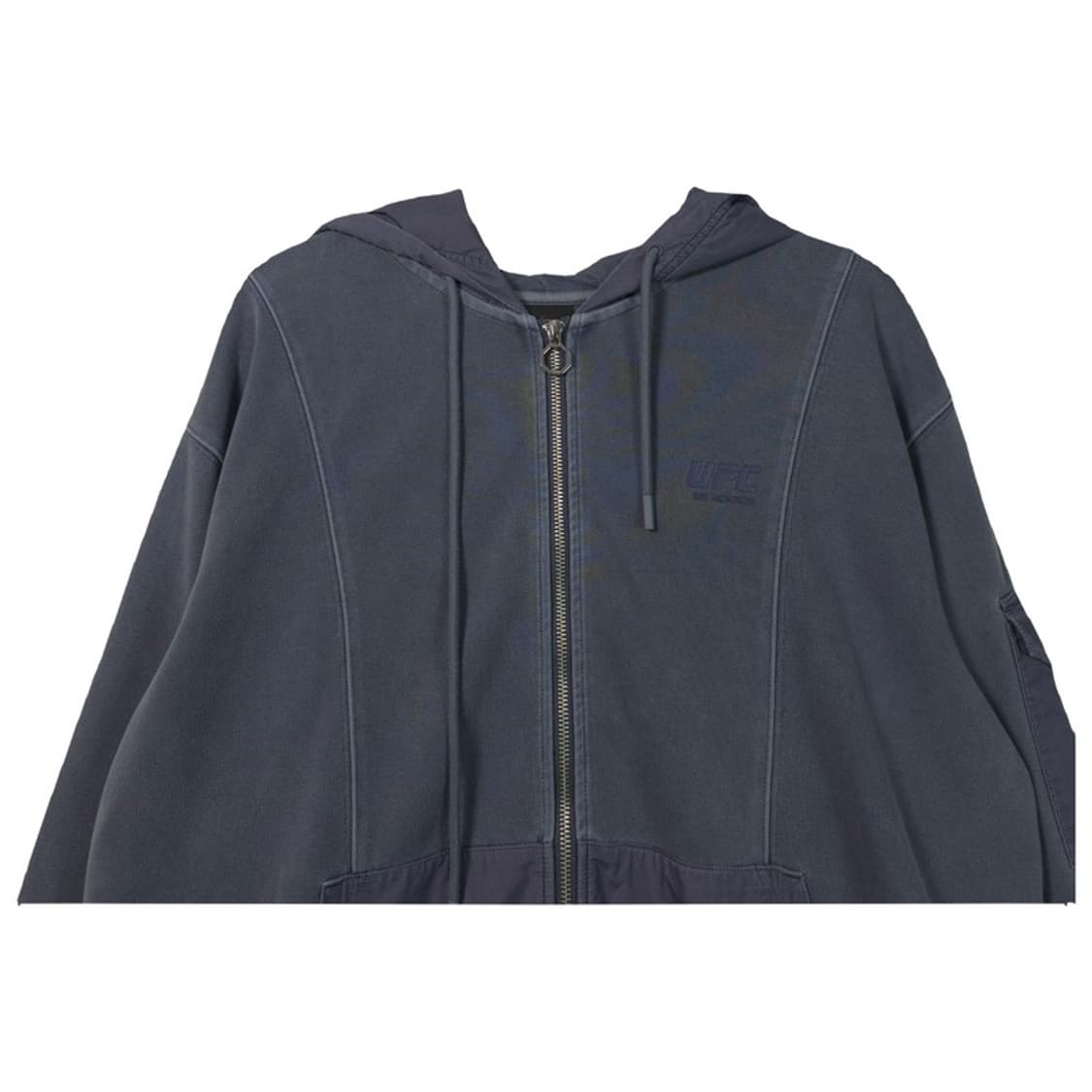 UFC 테크 패치 믹스 집업 후드 그레이블루 L 상품이미지3