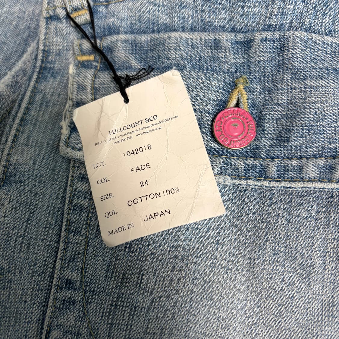 (여성24)풀카운트 로우라이즈 부츠컷 데님 청바지 상품이미지10