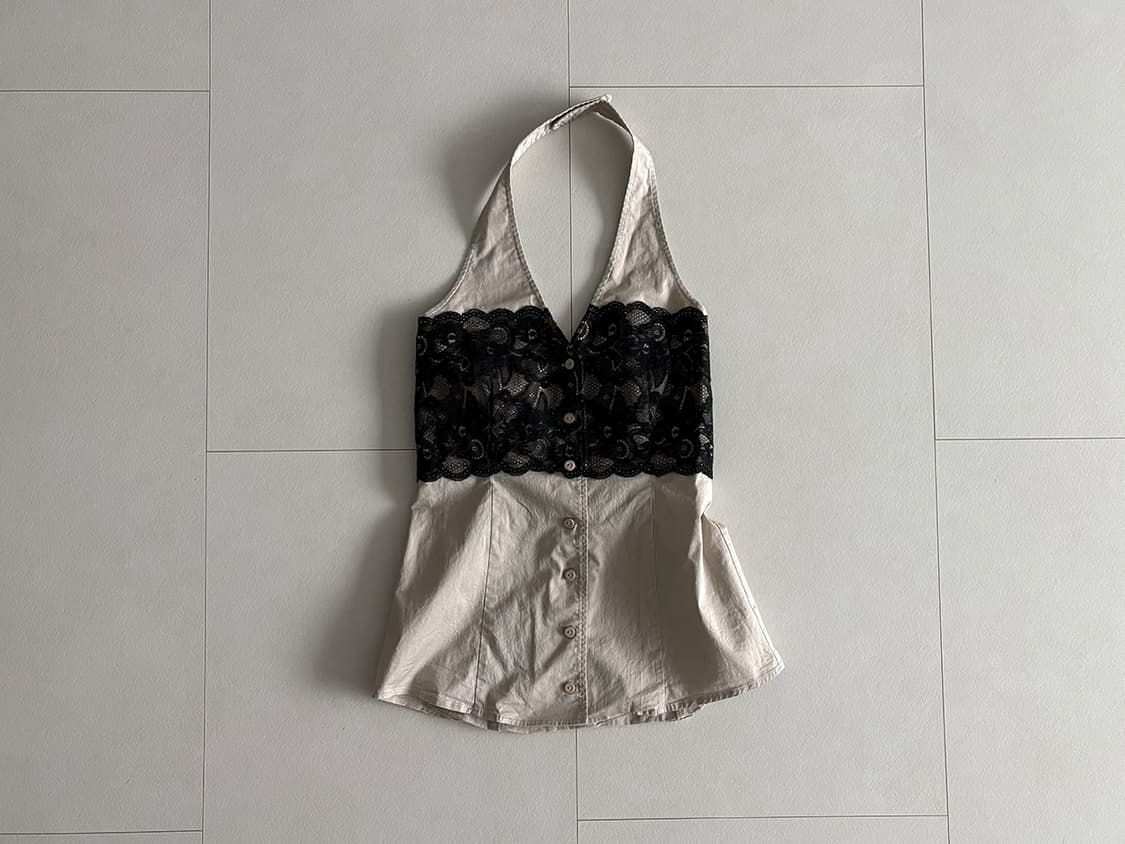 lace halter top 상품이미지4