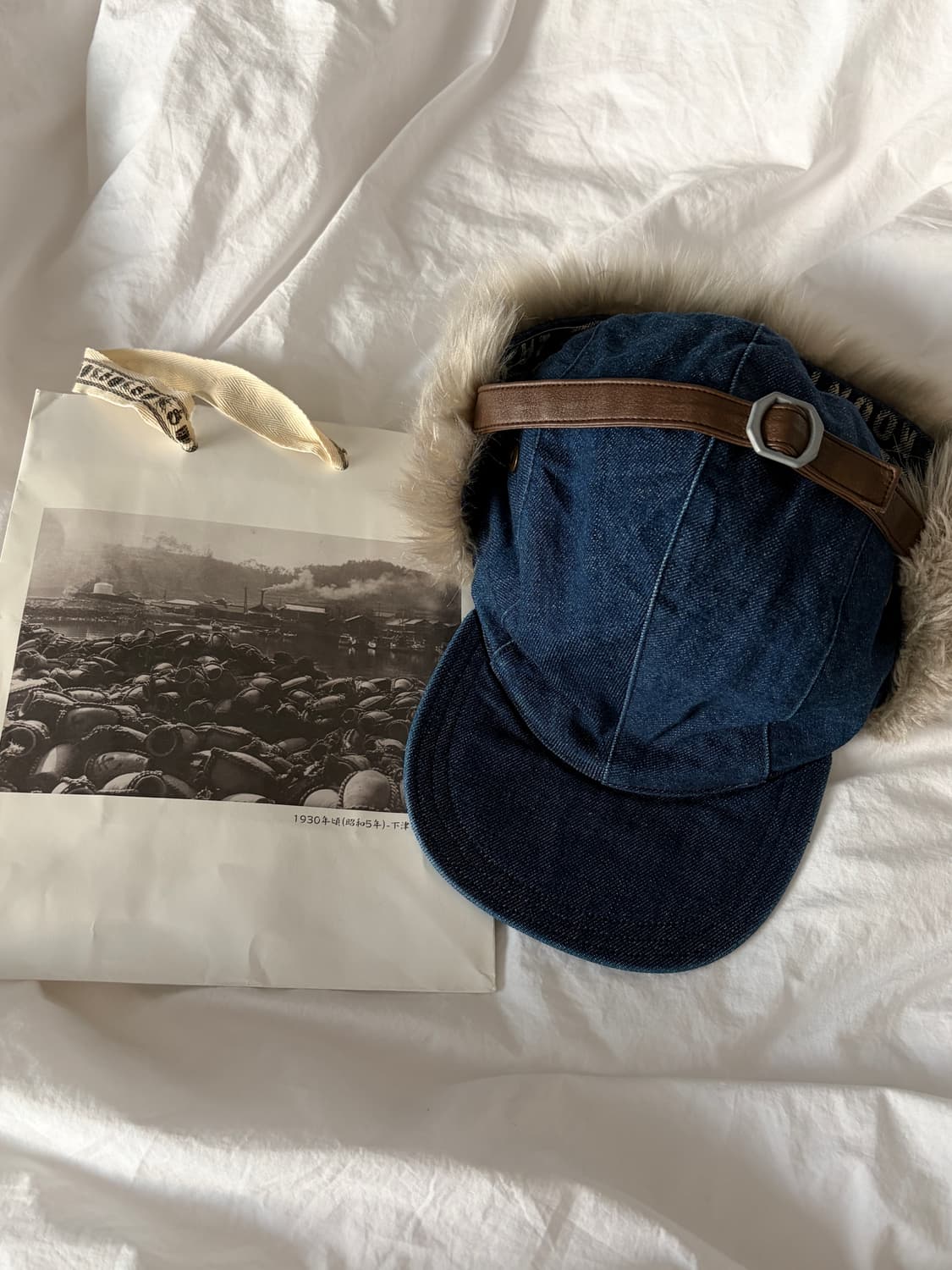 캐피탈 11.5온즈 데님 런드리 헌터 캡 인디고 상품이미지1