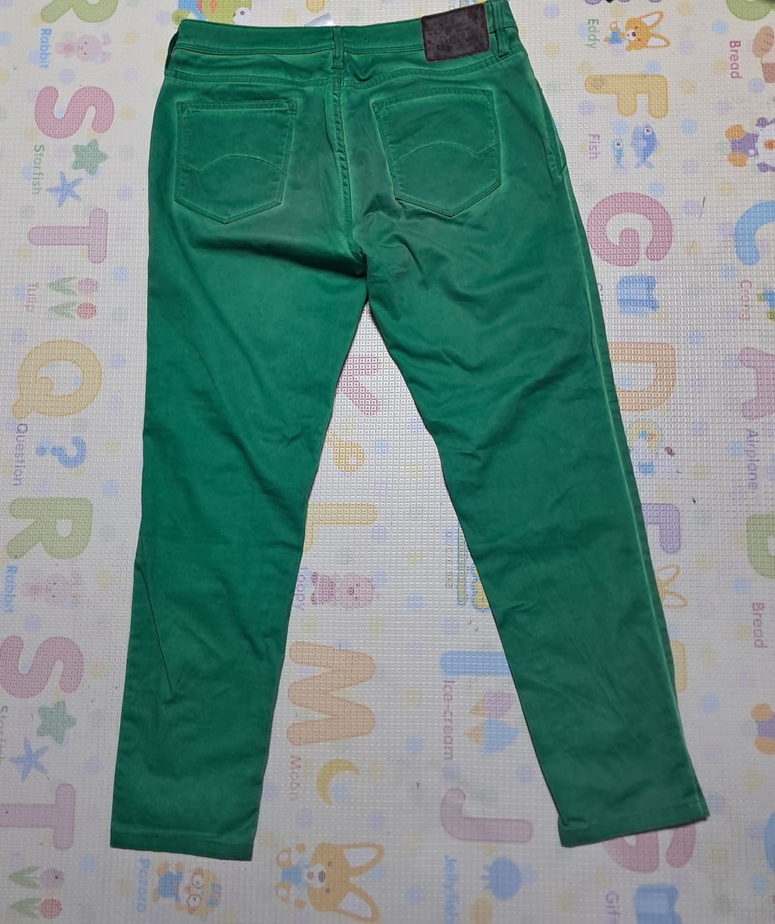 제시 Jessi 그린 슬림 스트레이트 코튼바지 29~30사이즈 상품이미지2