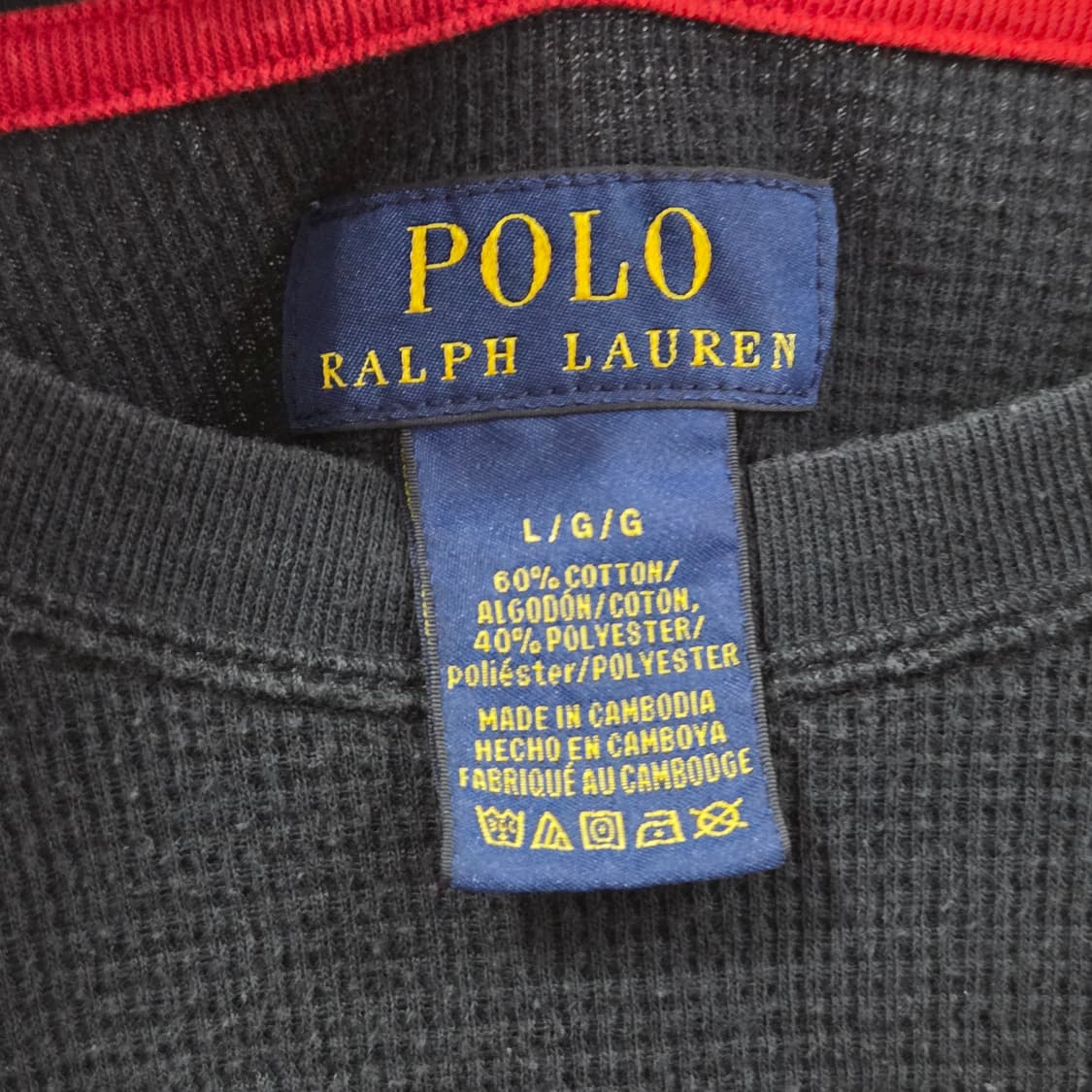 폴로랄프로렌 와플 롱슬리브 L 상품이미지3