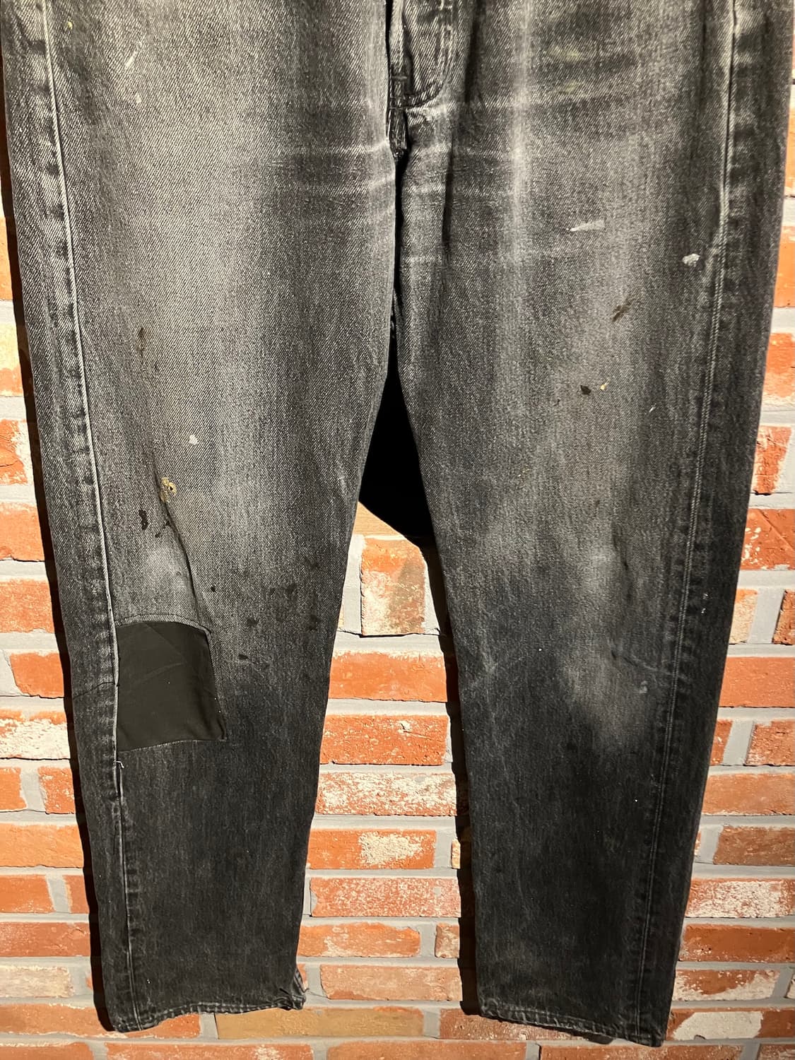 90s USA 빈티지 리바이스 501 블랙 데님 팬츠 상품이미지4