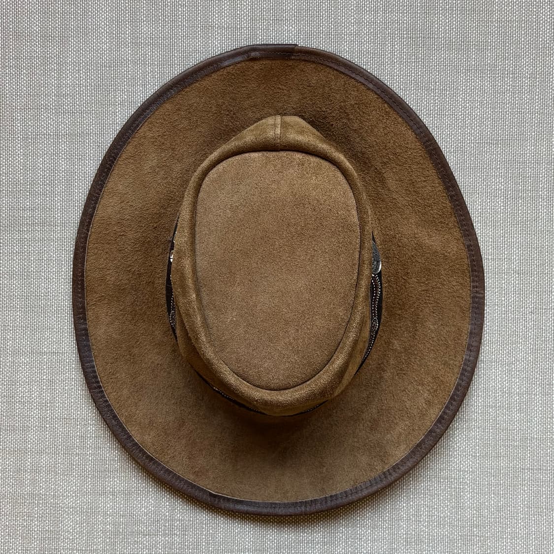 90s 오스트레일리아 TOBWABBA 스웨이드 레더 카우보이 햇 상품이미지3