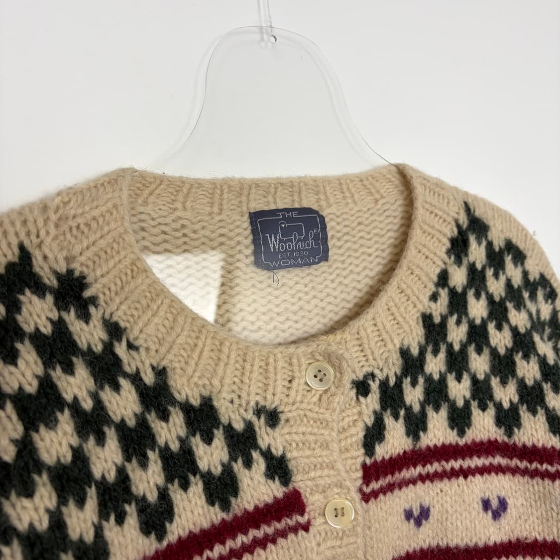 울리치 패턴 니트 가디건 상품이미지2