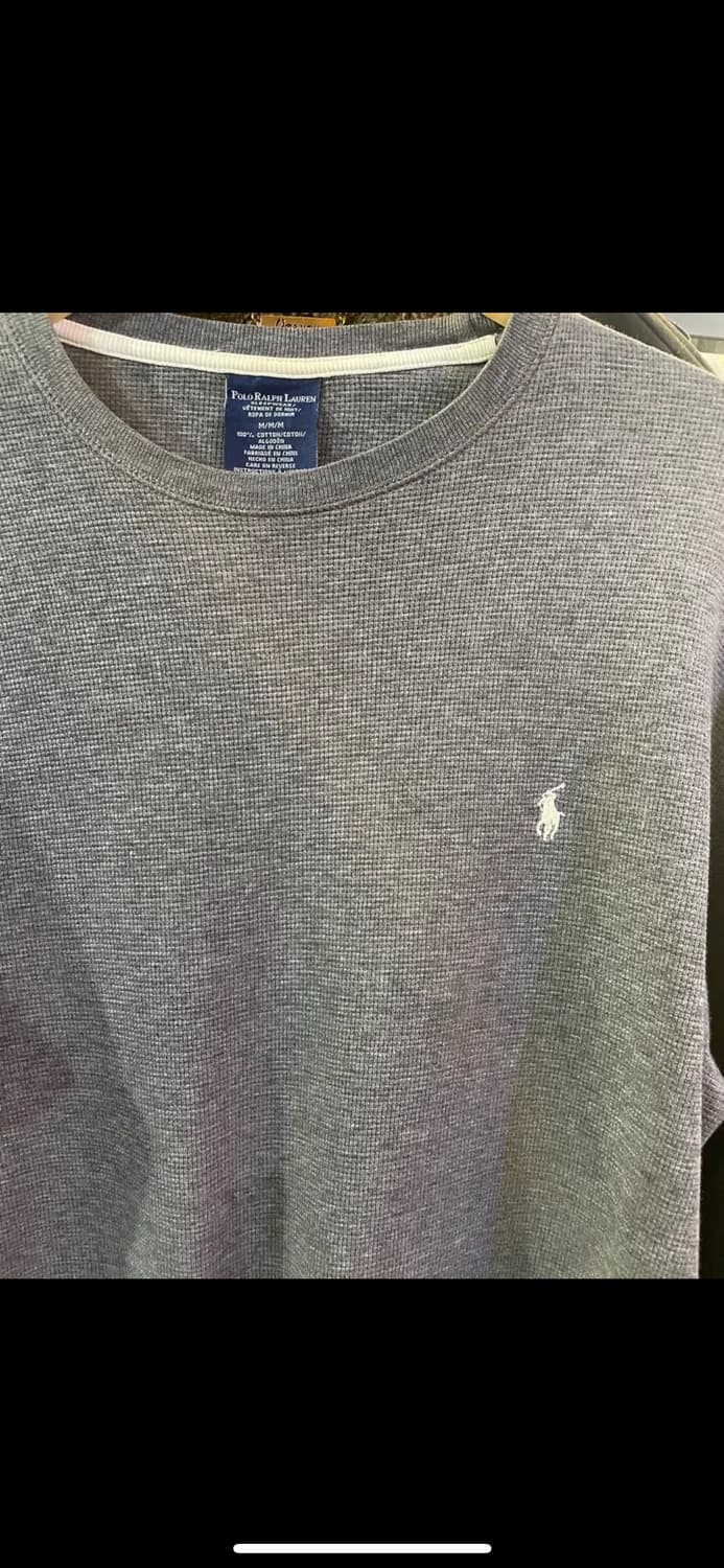폴로 랄프로렌 차콜 롱슬리브 m(상태좋음) 상품이미지4