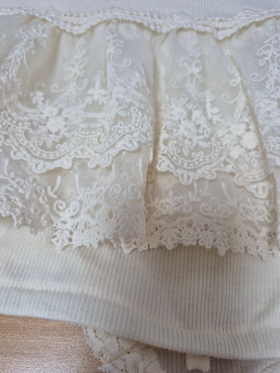 리즈리사 샘플 히메카지 모리스타일 슬립원피스 아이보리 상품이미지5