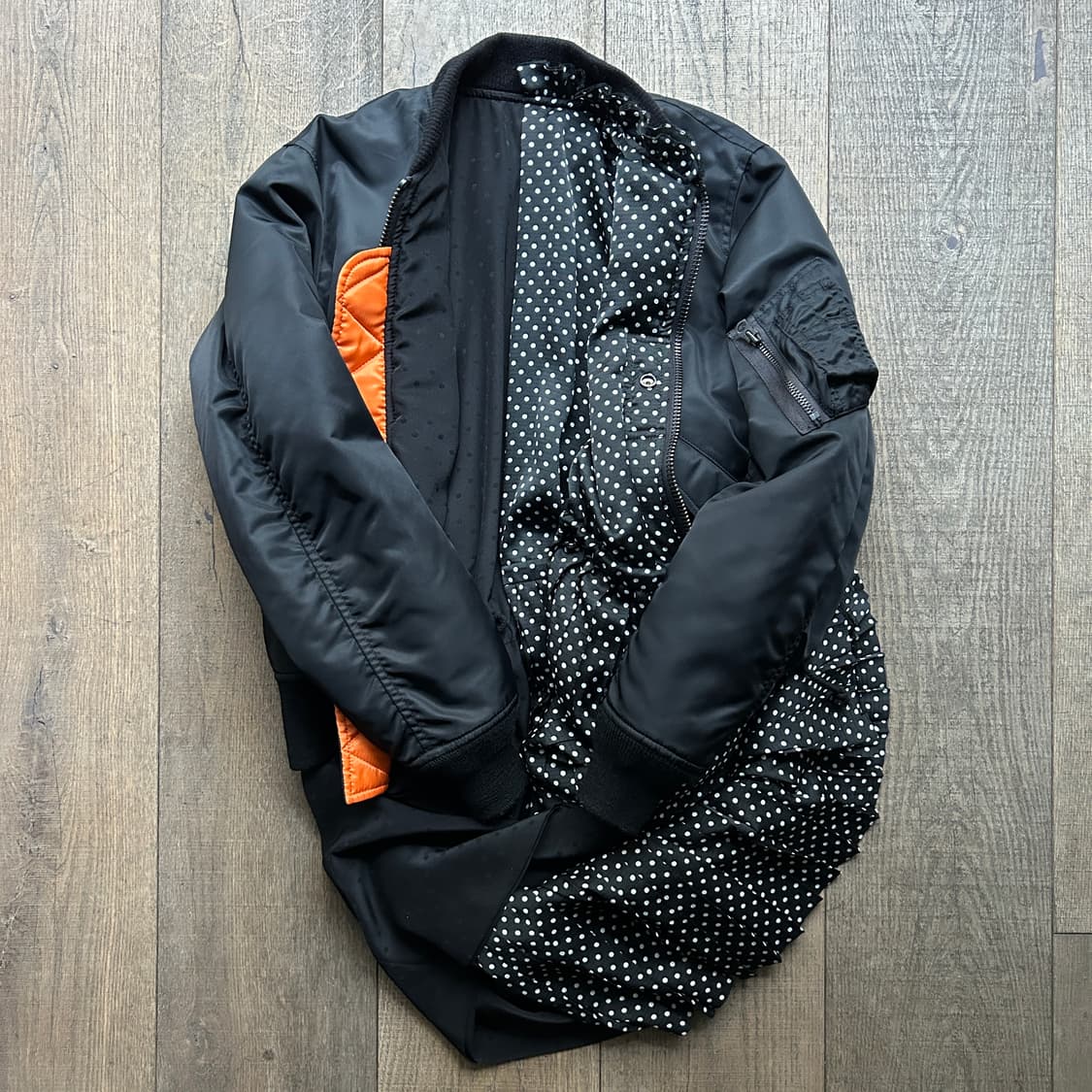 Skirt Docking Reversible Bomber Jacket 상품이미지5