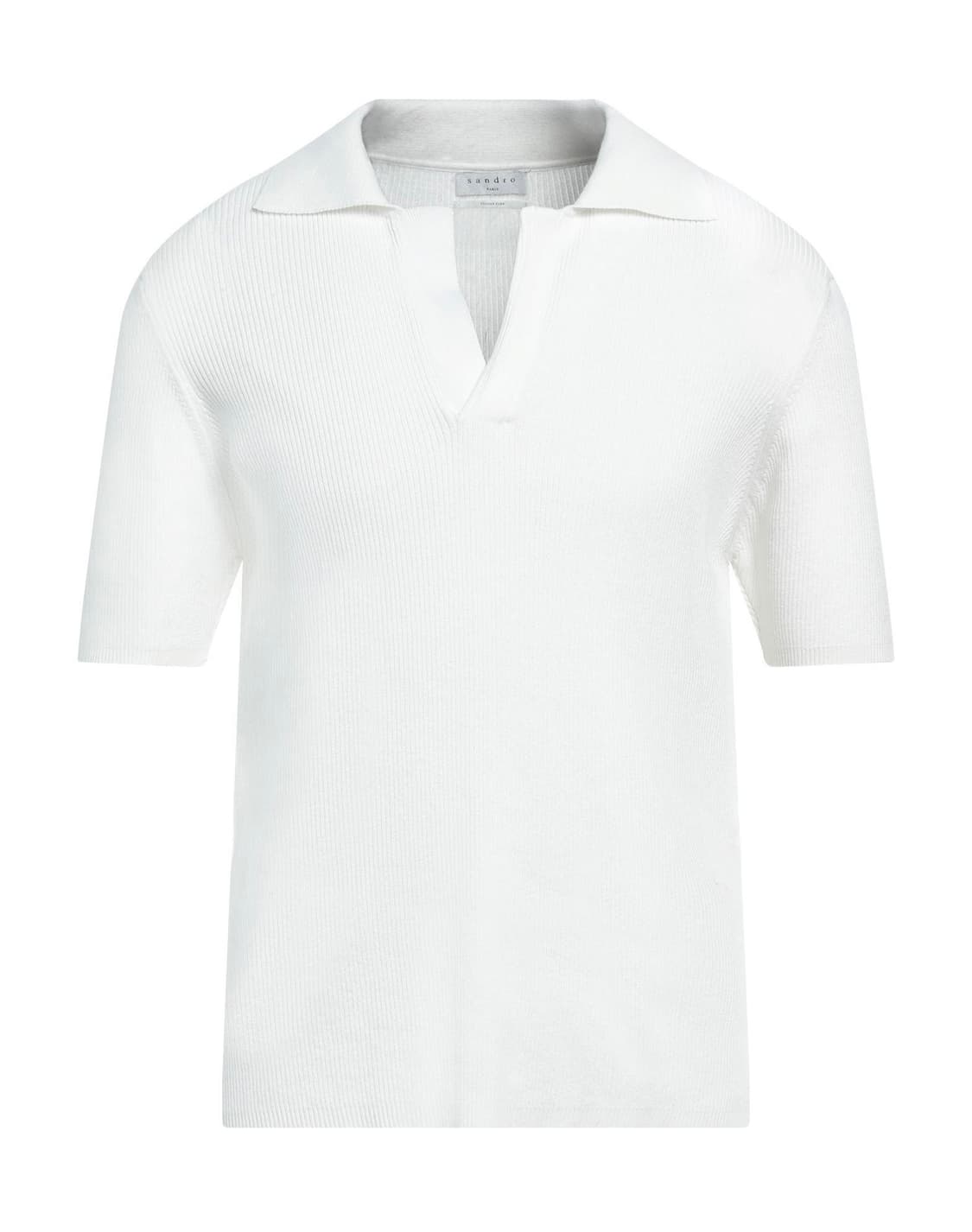 [L] 산드로 오픈카라 립 폴로 니트 티셔츠 상품이미지3