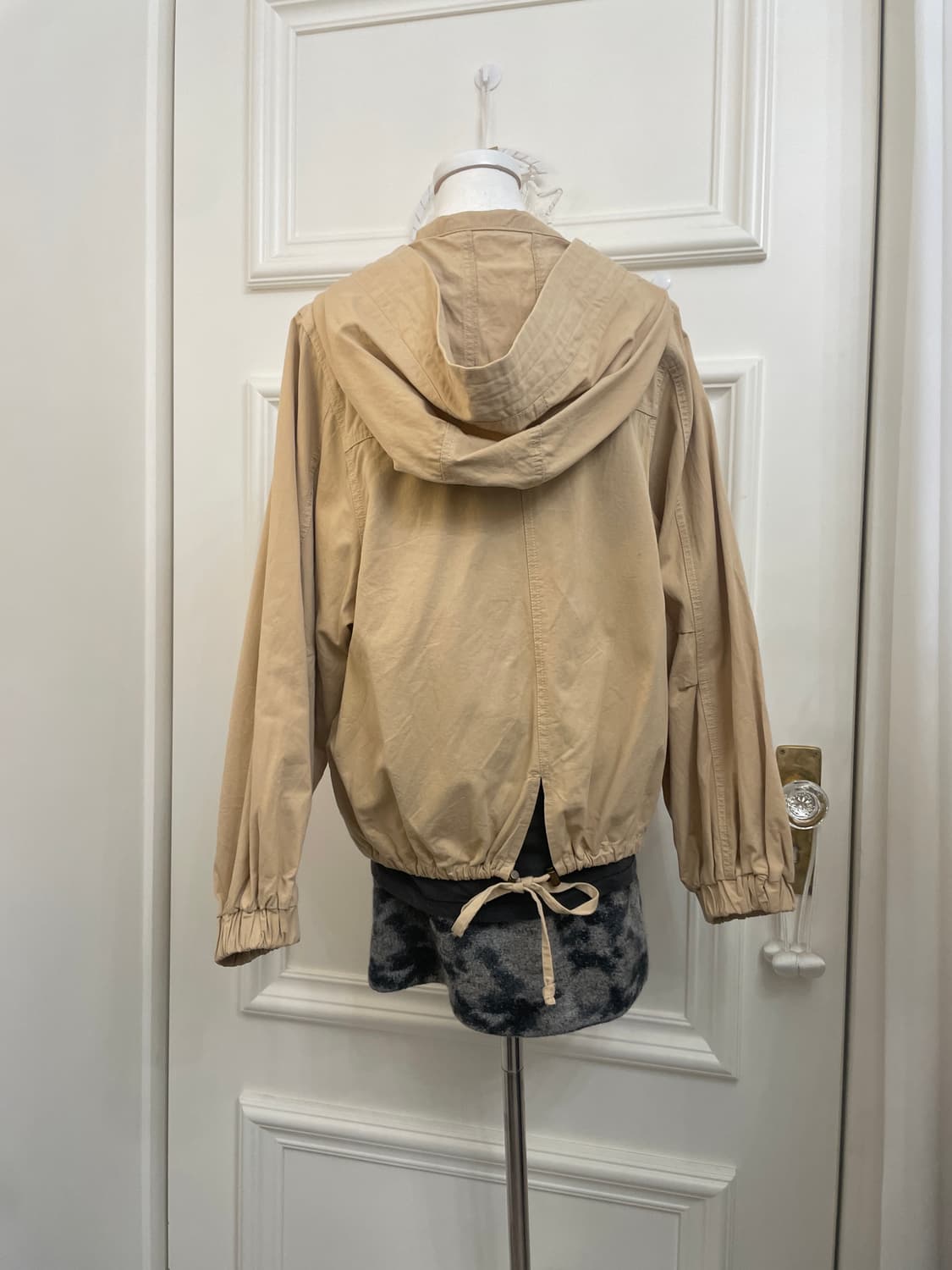 beige cotton back bow jacket(size-F) 상품이미지4