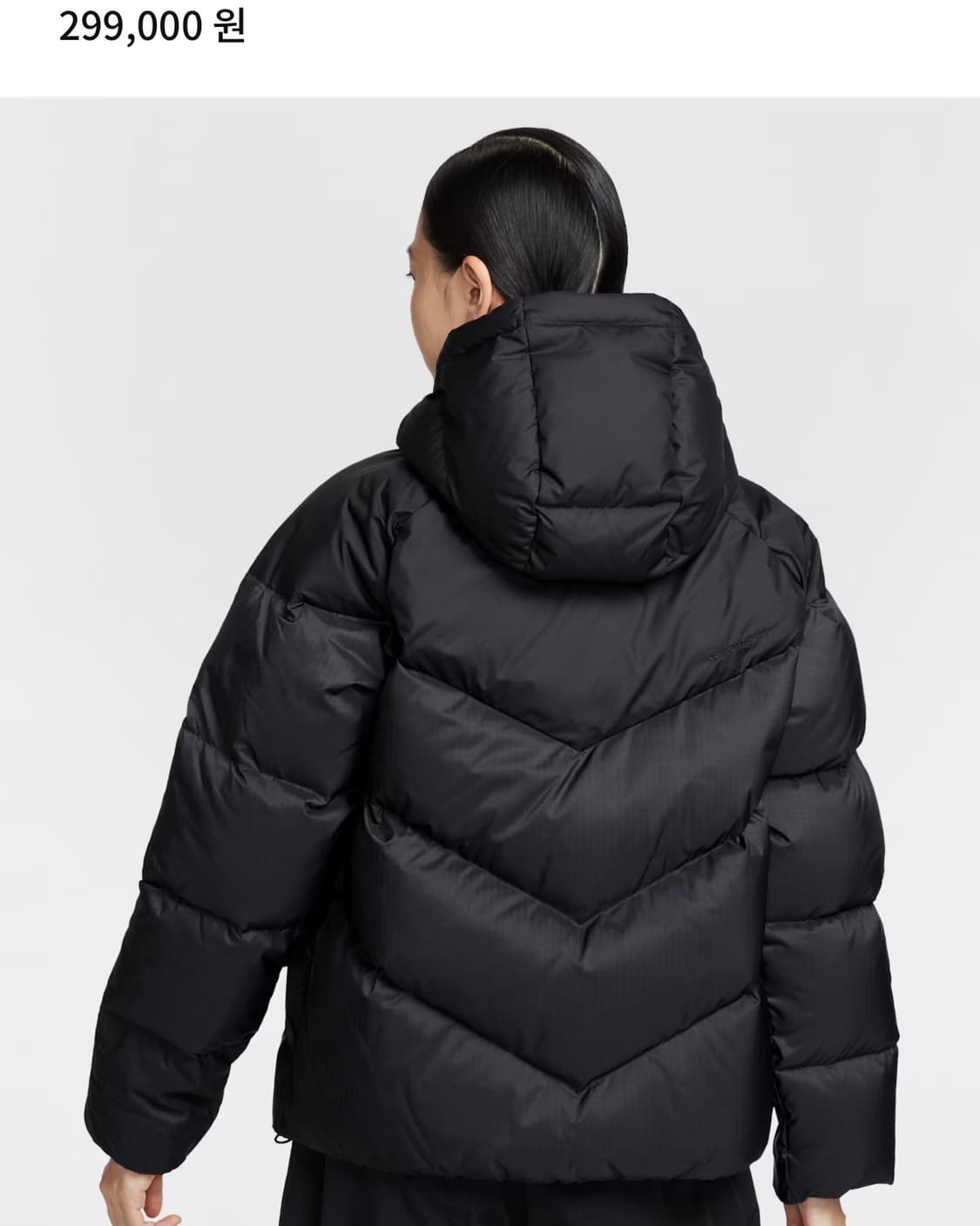 나이키 여성 스톰 핏 루즈 후드 다운 패딩(스포츠웨어 윈드 푸퍼) 판매 상품이미지6