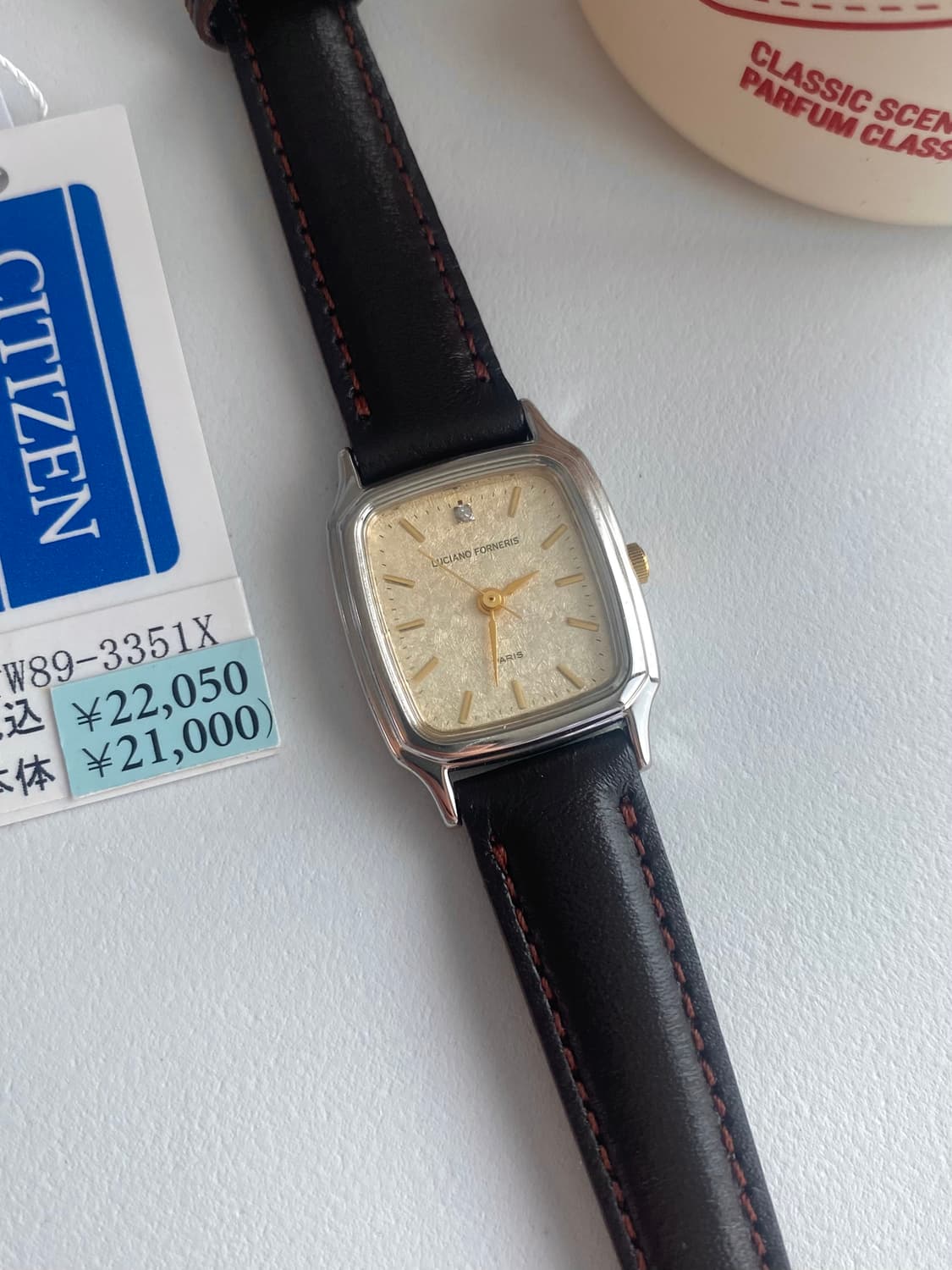 LUCIANO FORNERIS 루치아노 포르네리스 샴페인 골드 스퀘어쿼츠 상품이미지2