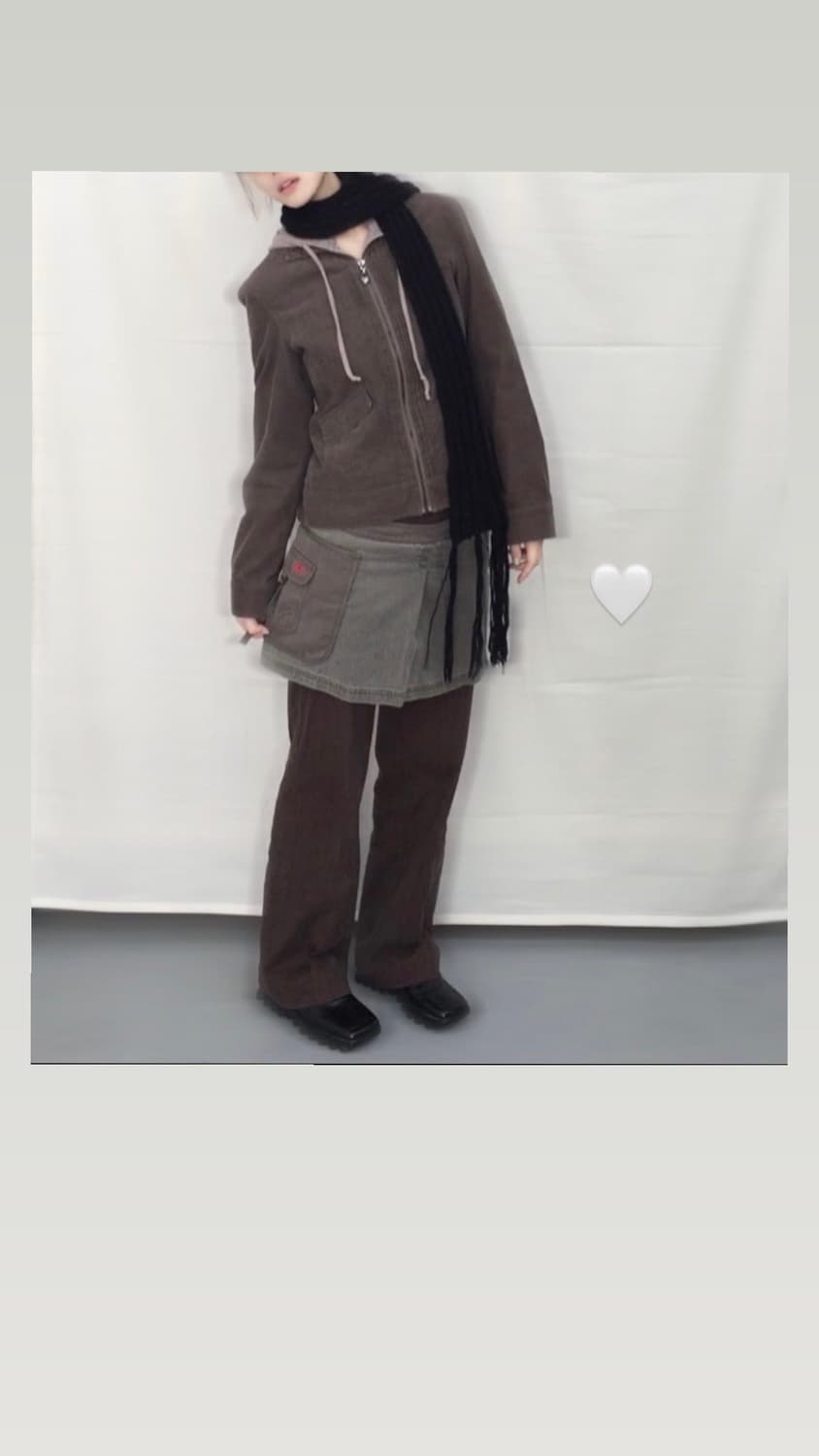 [직수입] 빈티지 모브 브라운 자켓  / 미스식스티 스카프 / 스커트 상품이미지2