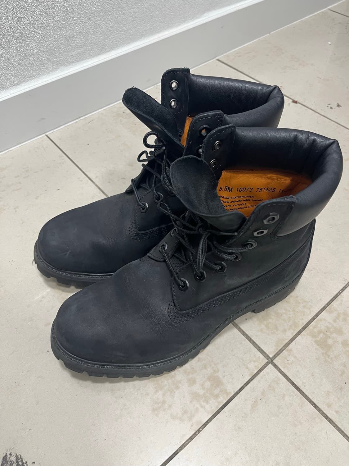 팀버랜드 프리미엄 6인치 워커 블랙 265 상품이미지1