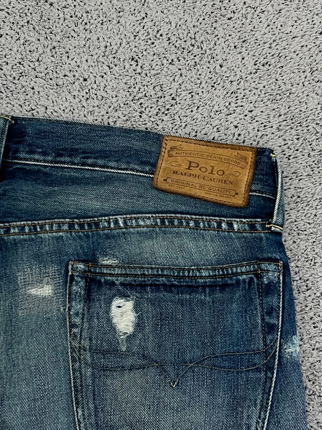 (34/32) 폴로랄프로렌 디스트로이드 데님 팬츠 상품이미지4