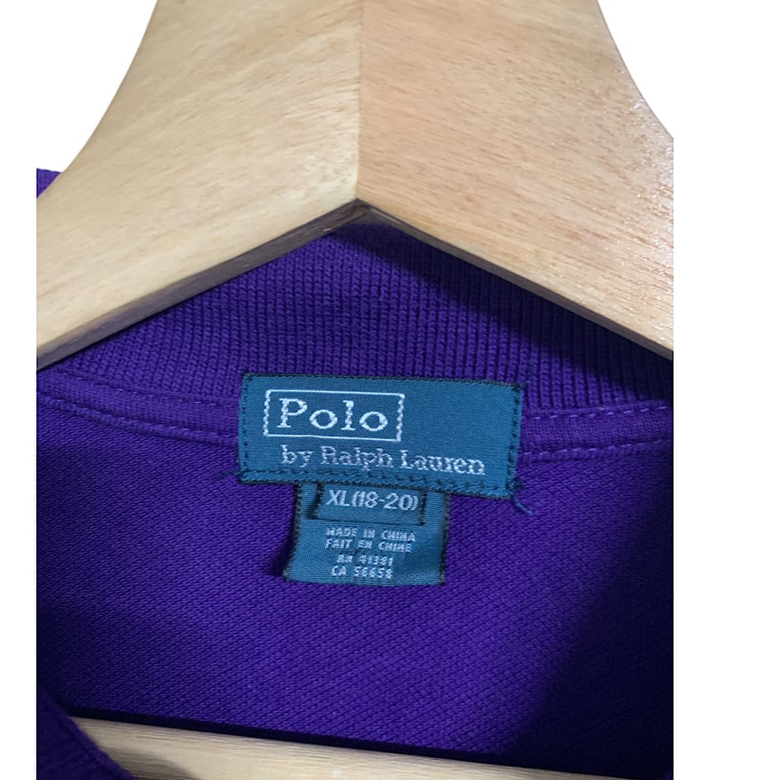 폴로 랄프로렌 퍼플 빅포니 럭비티 상품이미지2