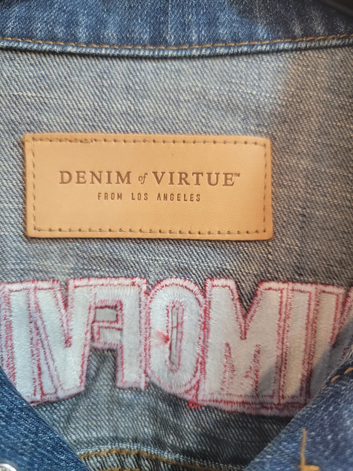 데님 오브 버츄 패치 데님 자켓 100 상품이미지2