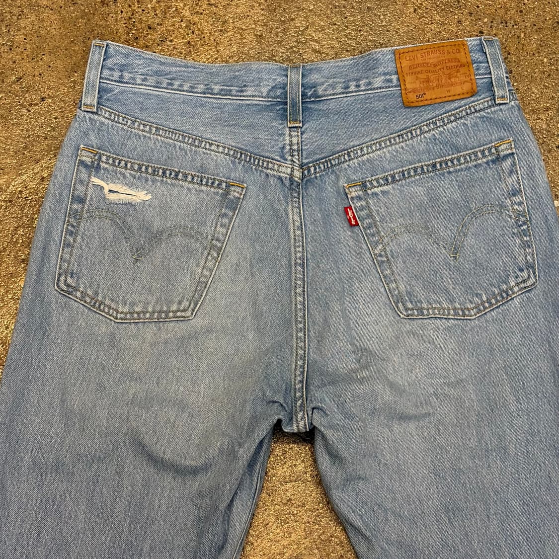 USA 빈티지 리바이스 501 여성 찢청 청바지 상품이미지9