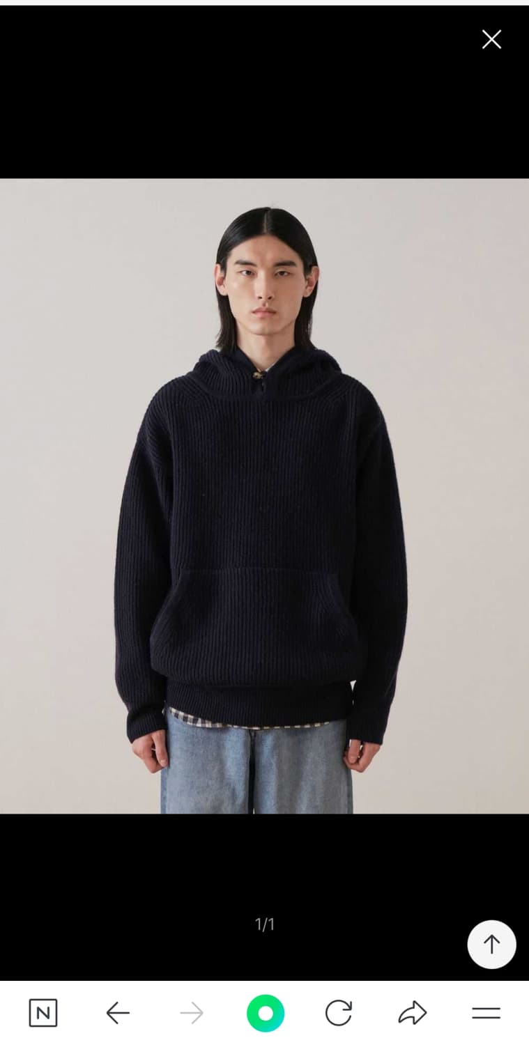 스티브알란 니트 후드 상품이미지1