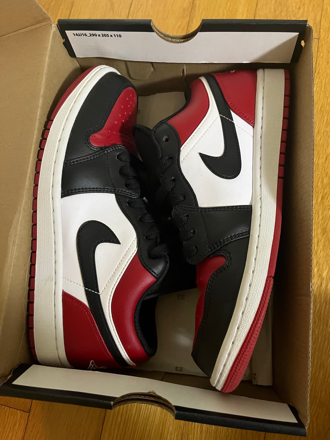 조던 1 레트로 로우 OG 블랙토 265 상품이미지1