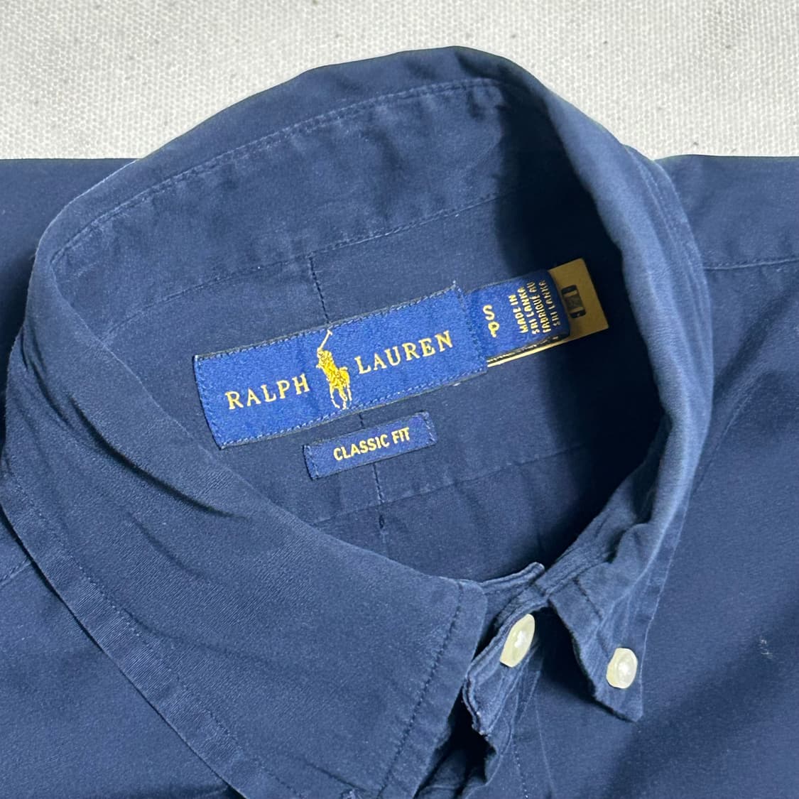 S 폴로랄프로렌 네이비 클래식핏 셔츠 상품이미지4