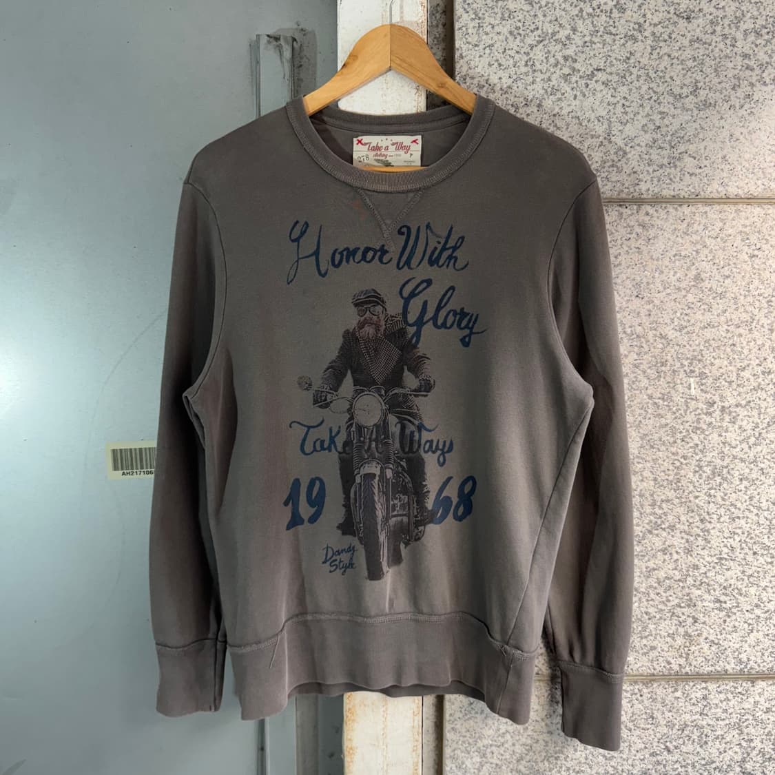 테이크어웨이 ITY 모터사이클 프린팅 맨투맨 상품이미지1