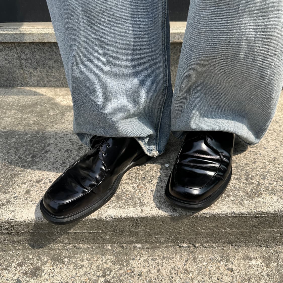 00s 빈티지 블랙 프라다 스포츠 플랫폼 레이스업 슈즈 상품이미지8