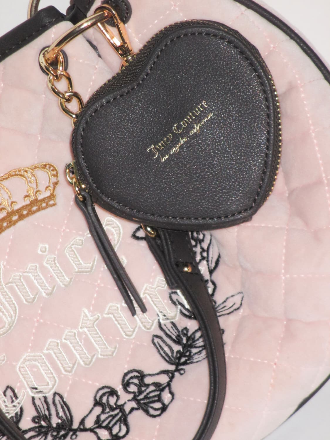 쥬시 꾸뛰르 베이비핑크 퀼팅 킹덤 숄더백 + 코인 월렛 상품이미지3