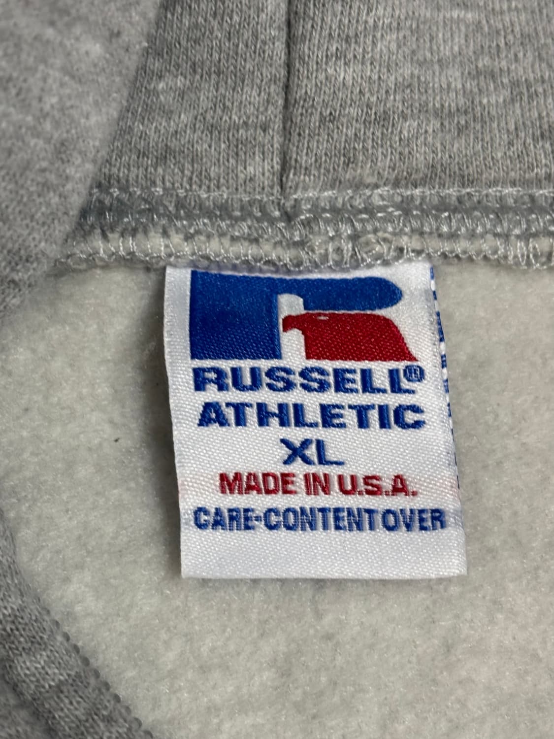 (Xl,usa made) Russell Athletic 그레이 후드집업 상품이미지2