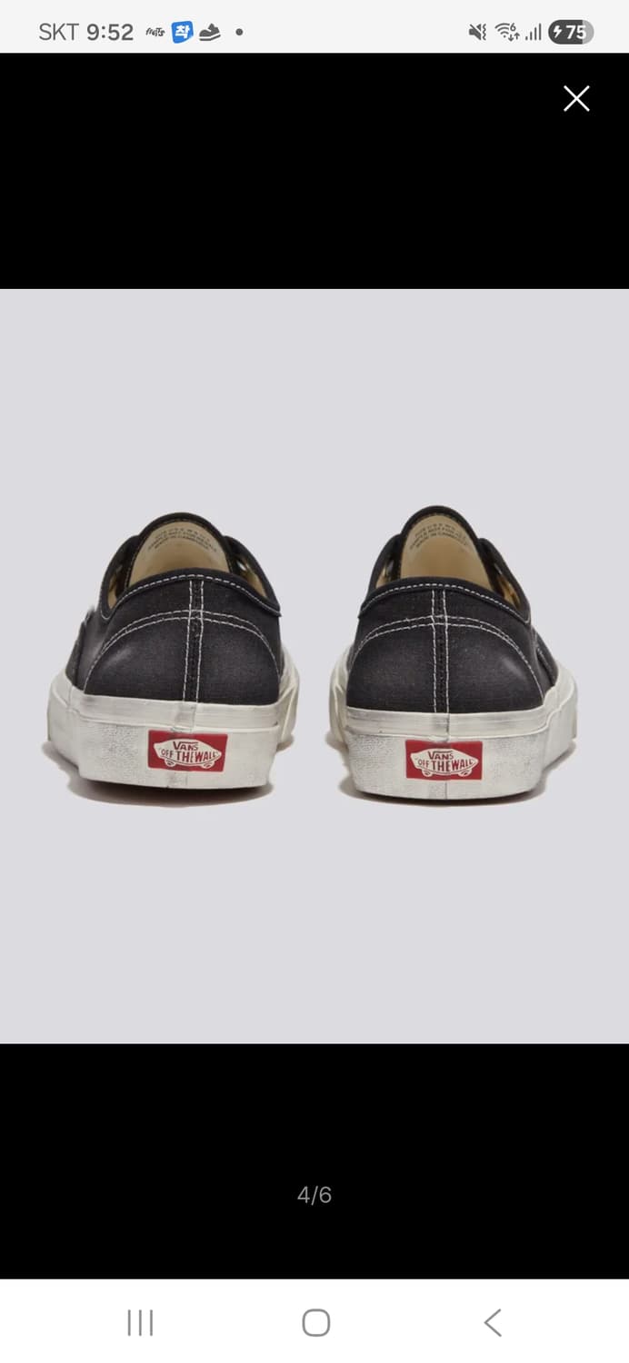 새상품_(275)반스 어센틱 빈티지 웨이브 워시드 블랙 상품이미지5